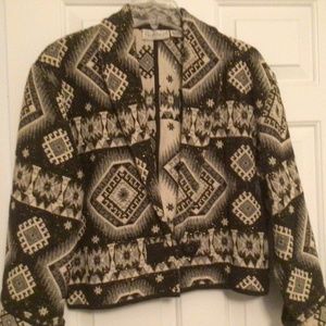 Black and white jacket